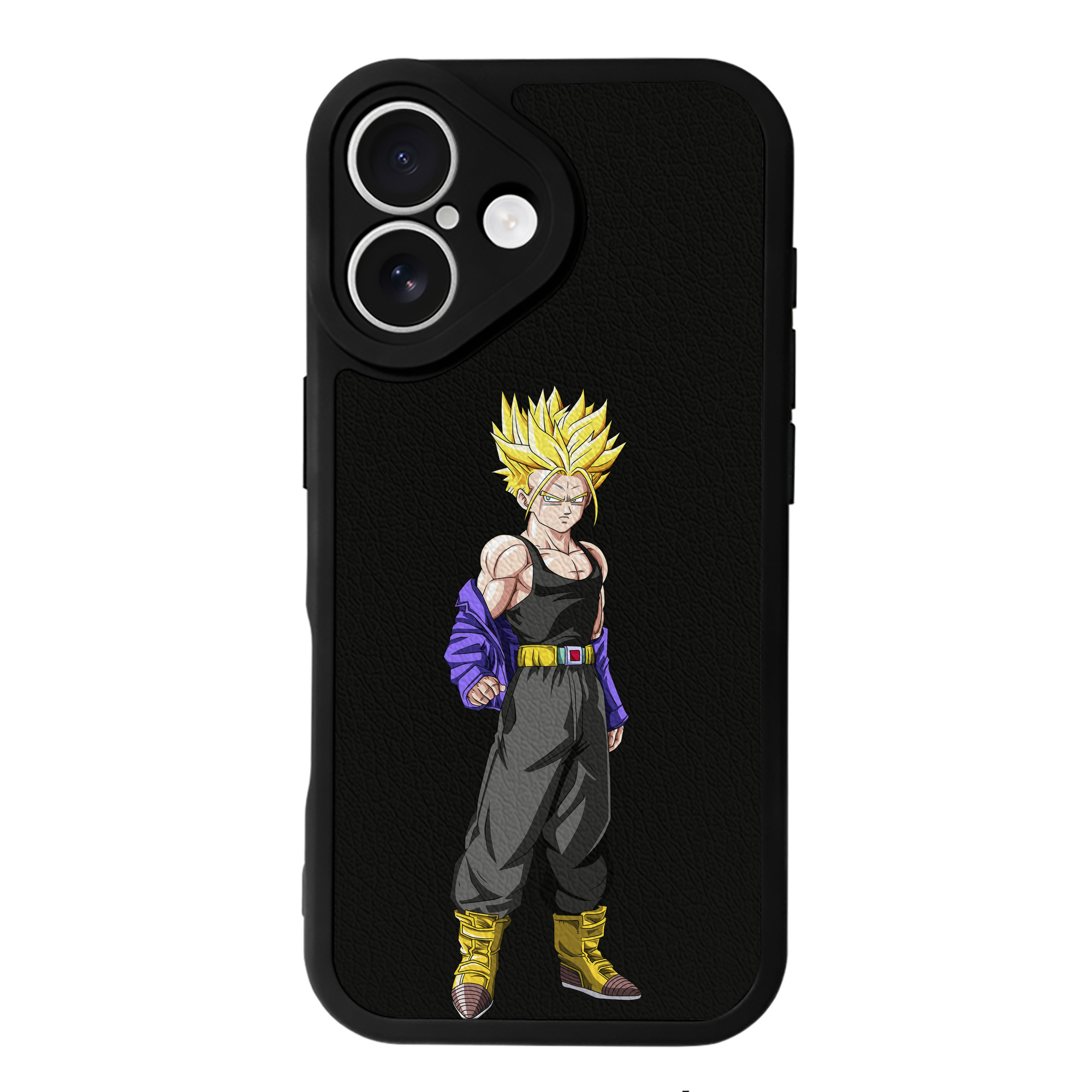 （画像用） ドラゴンボール トランクス（Torankusu）DRAGON BALL Trunks 【iPhone 16シリーズ対応】シリコンスマホケース（レザー調） 材質：シリコン